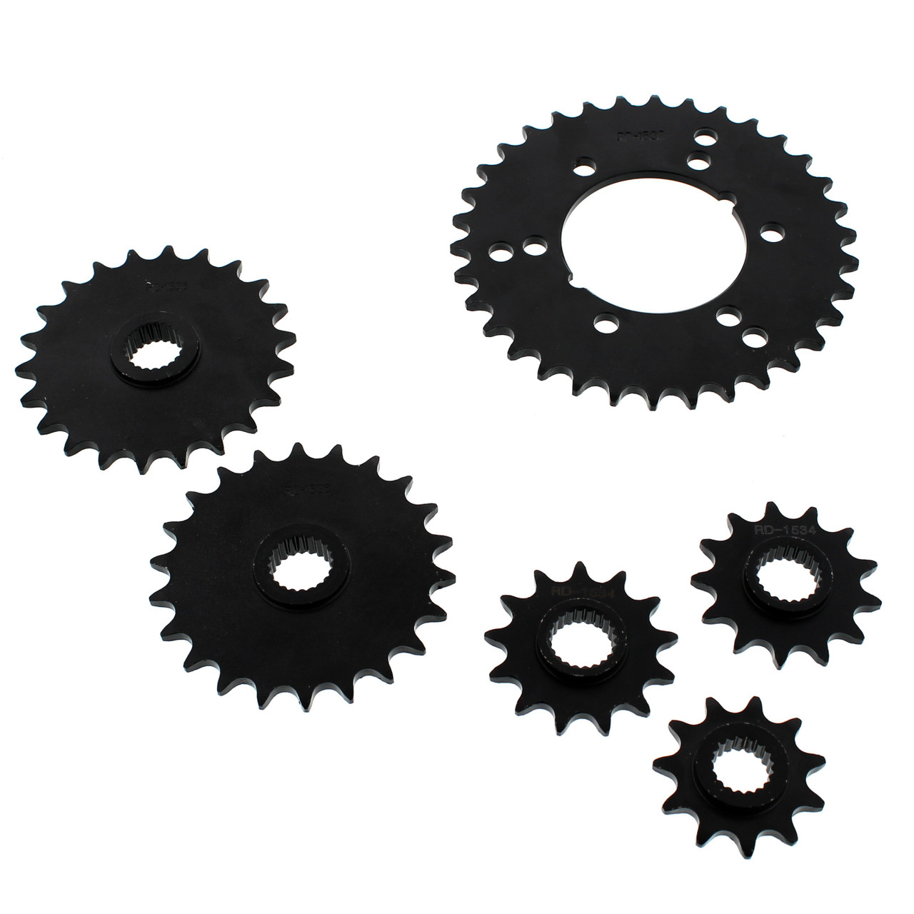 1994 Polaris 400L 400 4x4 Steel Sprocket Complete Set for ATV 4 Wheeler