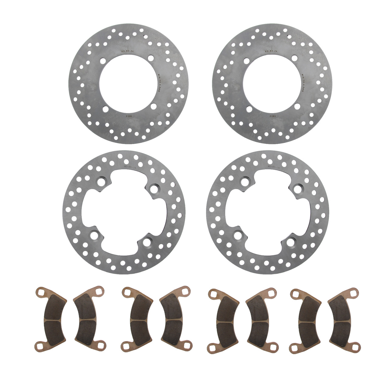 2017 Polaris Ranger Crew XP 1000 EPS Front & Rear Brake Rotors & Pads