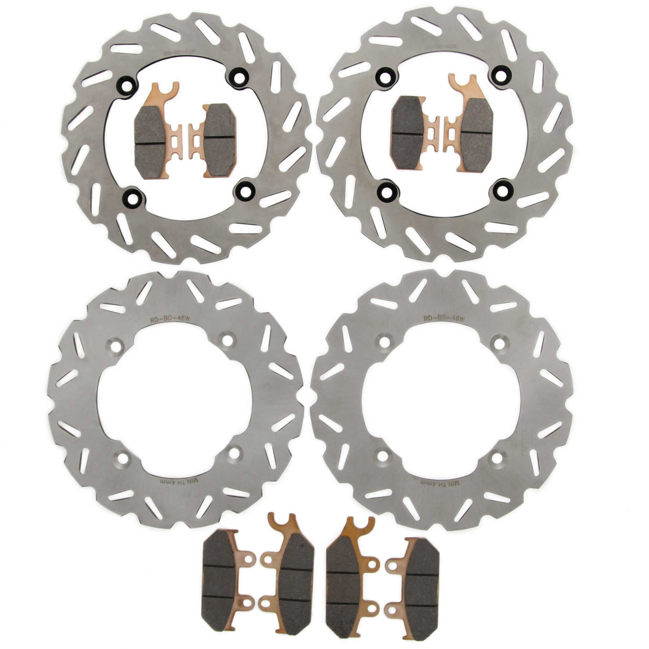 2016 Can-Am Commander Max Limited 1000 Front & Rear RipTide Brake Rotors & Pads