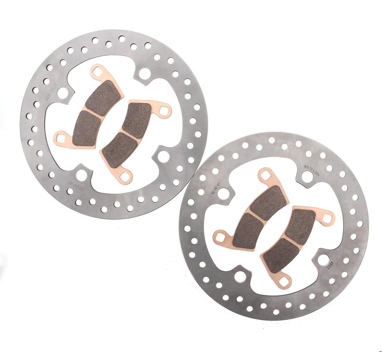 Brake Rotors & Brake Pads for Polaris Ranger XP 800 4x4 2012 Front Race-Driven