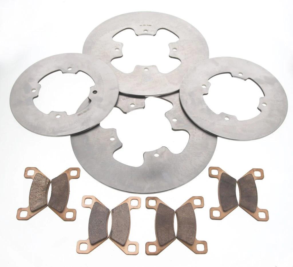 2013-14 Arctic Cat Wildcat 1000 LTD Front & Rear MudRat Rotors & Brake Pads