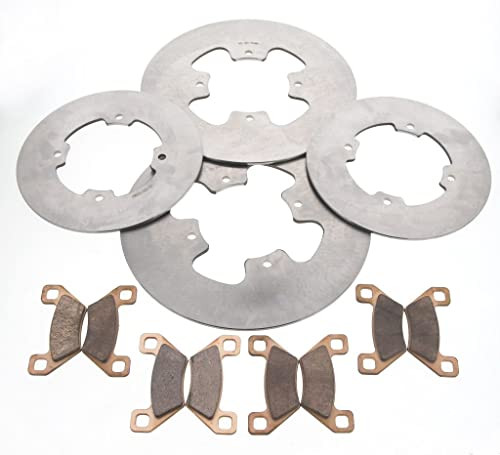 2013-14 Arctic Cat Wildcat 1000 LTD Front & Rear MudRat Rotors & Brake Pads