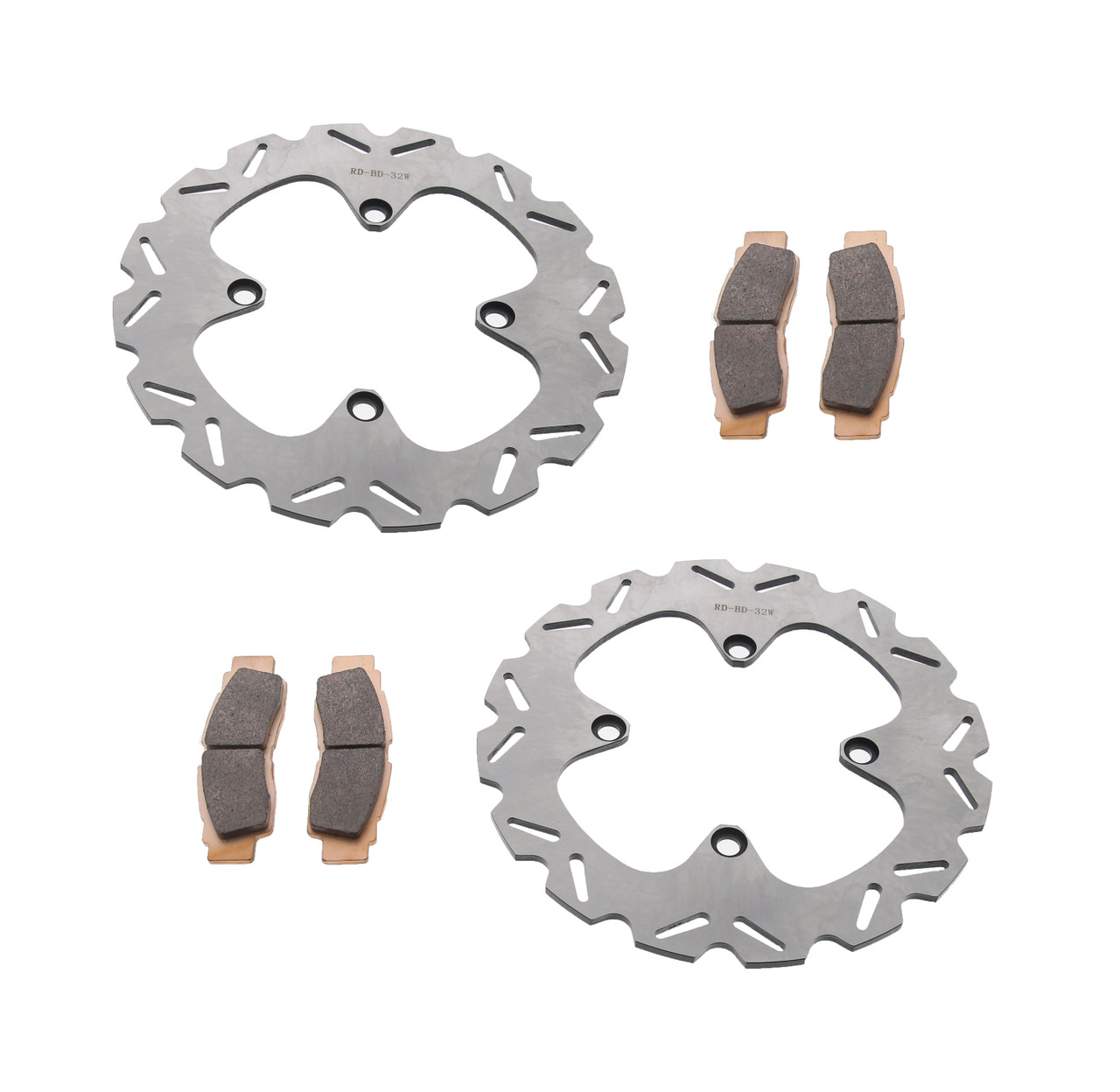 Brake Rotor & Brake Pads for Yamaha YXZ1000 R SE 2016- 2018 Front by Race-Driven
