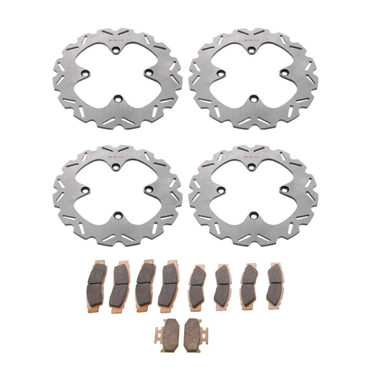 Brake Rotor & Brake Pads Yamaha YXZ1000R SS 2017 2018 Complete Set Race-Driven