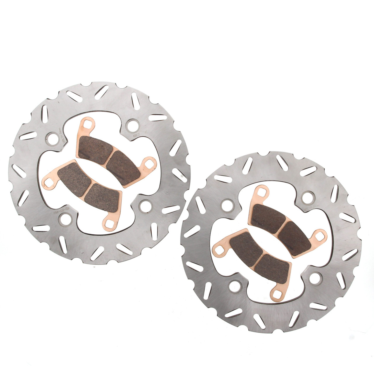 Brake Rotors & Brake Pads fit Polaris RZR XP Turbo EPS 2016 - 2021 Rear RipTide
