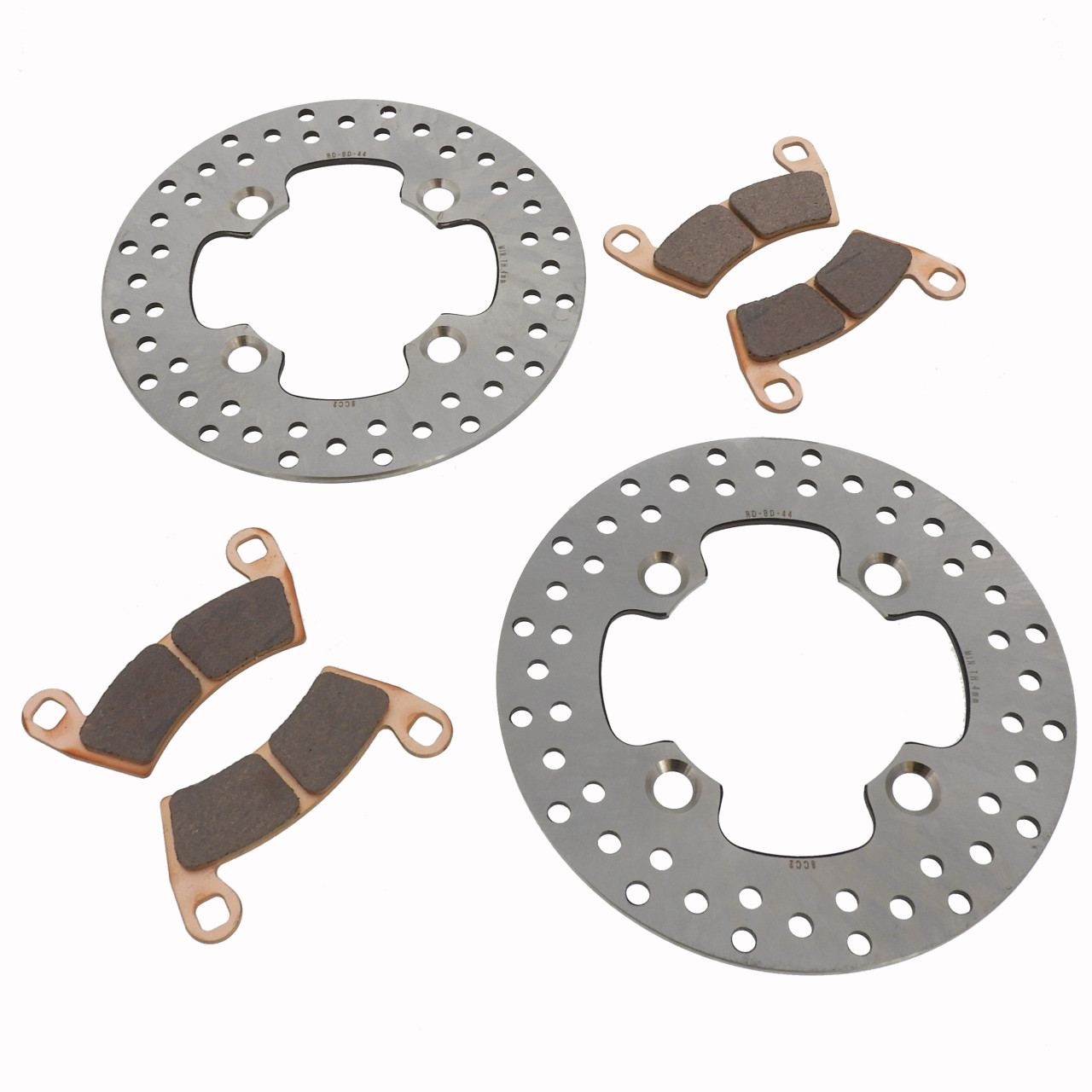 2012 2013 Polaris RZR XP 4 900 Rear Brake Rotors Discs and Brake Pads