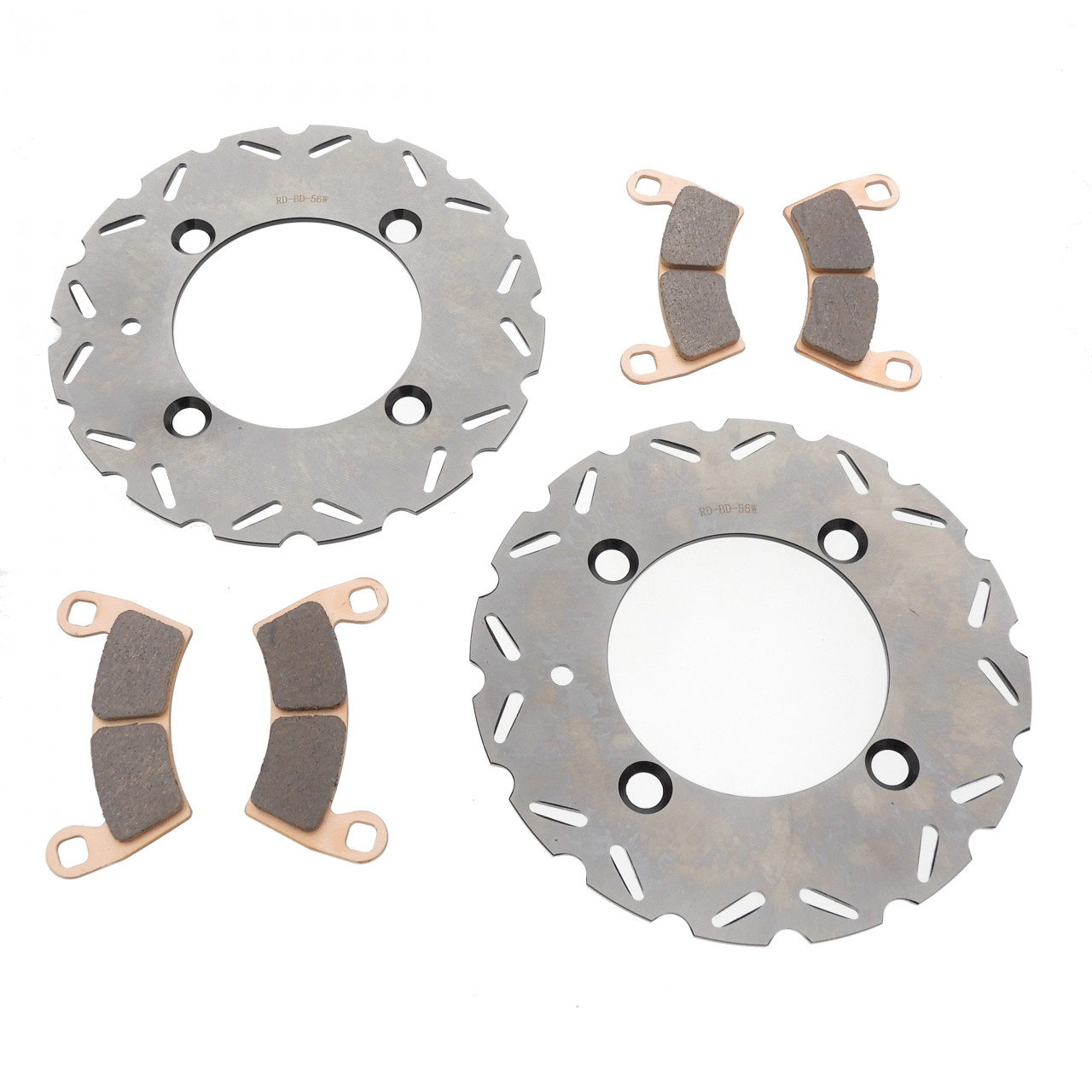 Rotors and Brake Pads Polaris RZR S4 900 2018 Front RipTide by Race-Driven
