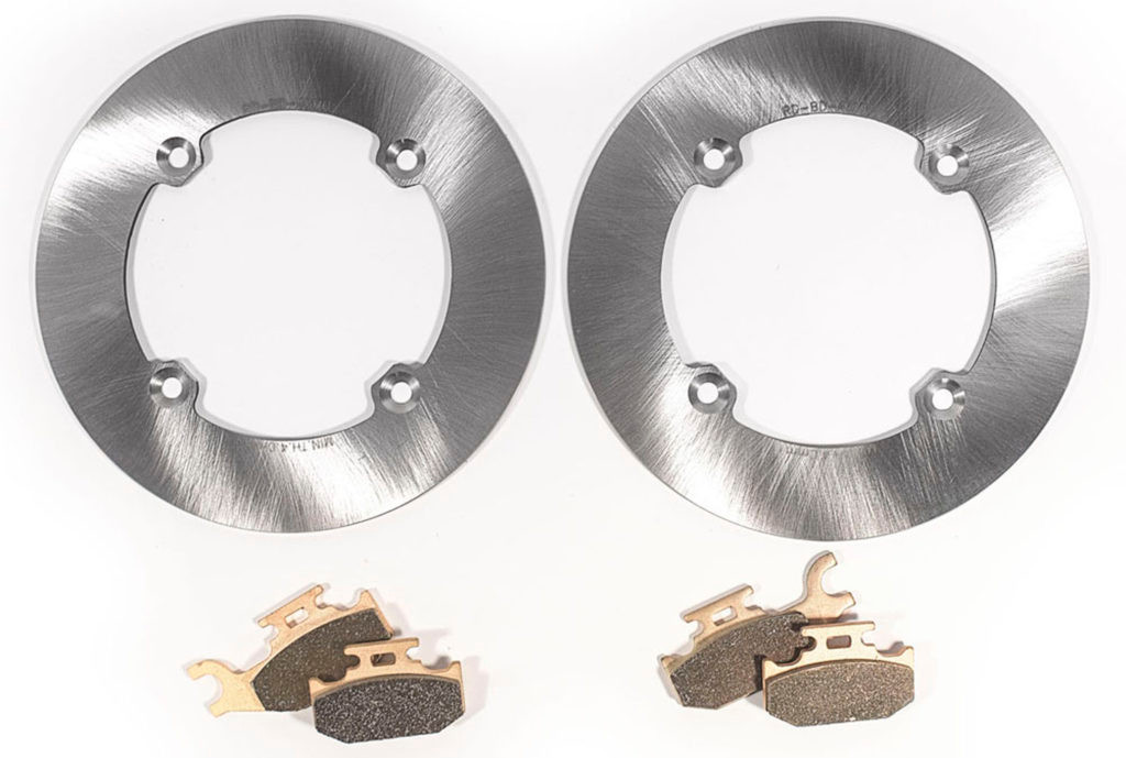 Brake Rotors & Brake Pads for Can-Am Maverick Turbo 1000R 2016 2017 Rear Brakes