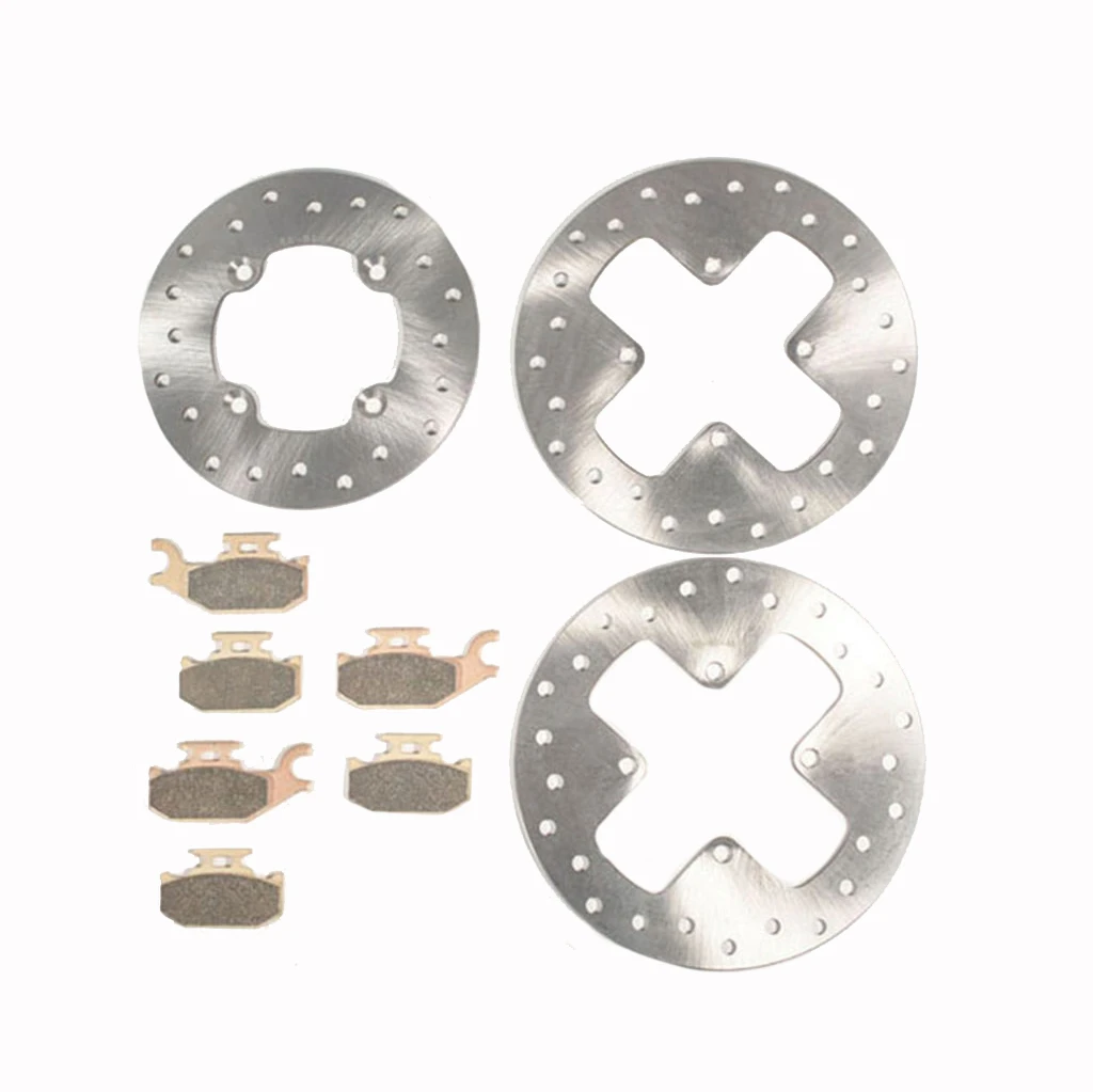 2008 Can-Am Outlander Max XT 800 Front Rear Brake Rotors & Brake Pads