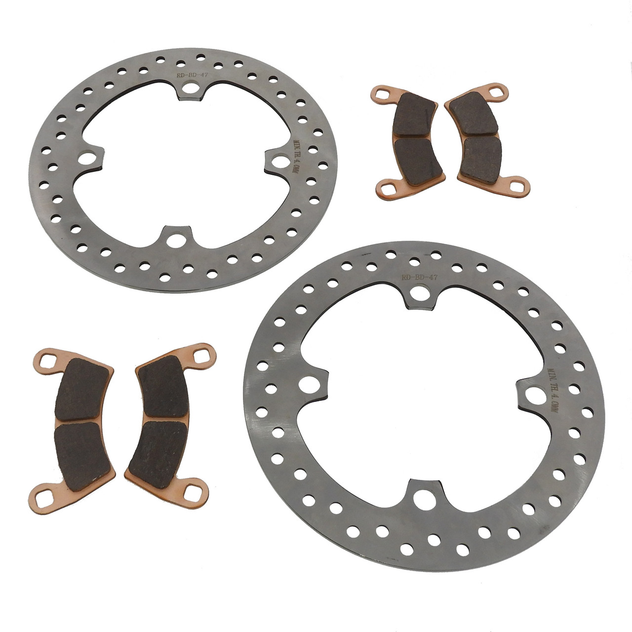 Front Rotors and Brake Pads fit 2016 - 2022 Polaris RZR XP 4 1000 High Lifter