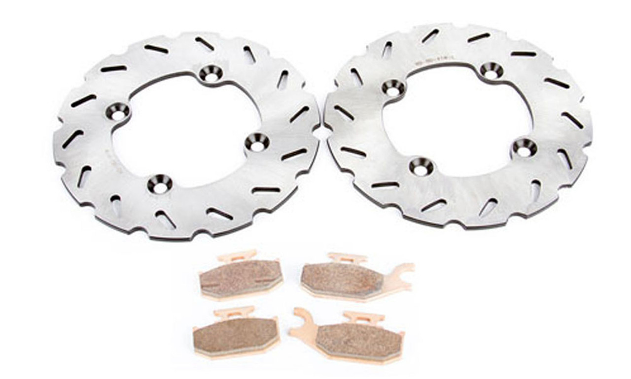 2009-2011 Can-Am Renegade 800R Front RipTide Brake Rotors and Severe Duty Pads