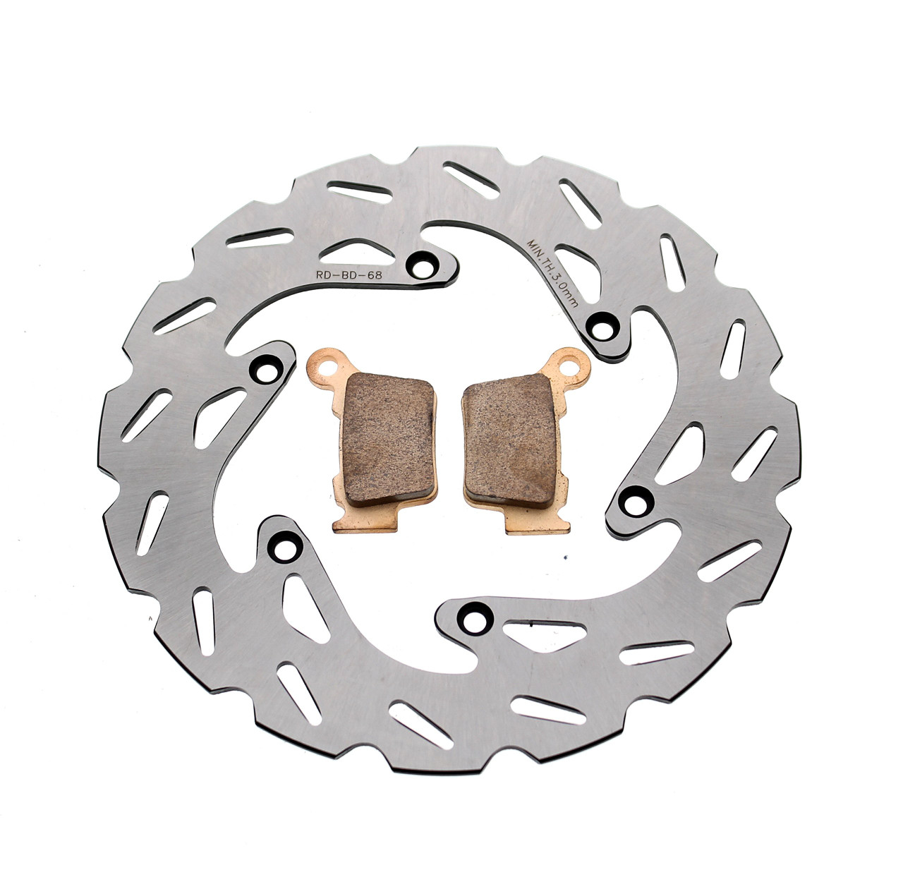 Rear RipTide Brake Rotor & Brake Pads fit KTM 250 XC-F 2006-2025 by Race-Driven