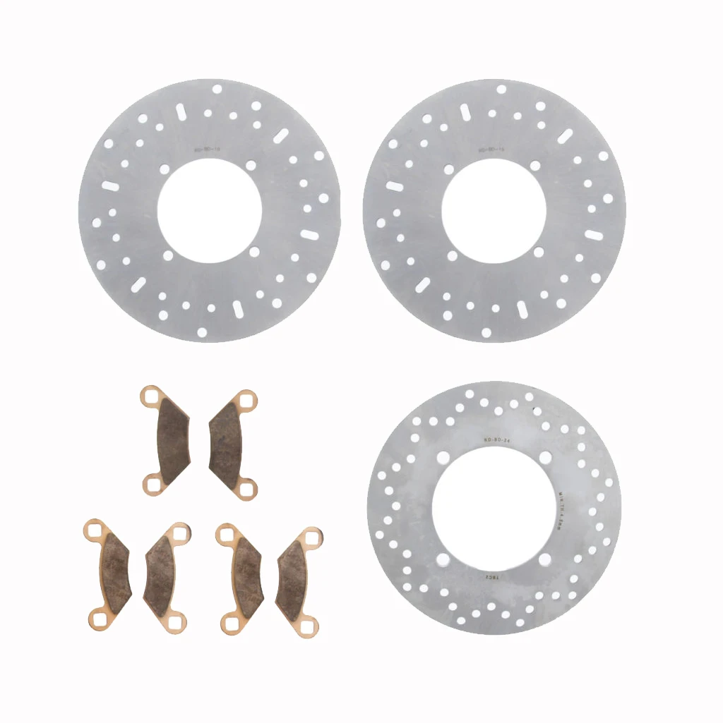 2014-17 Polaris Sportsman 570 Touring Front & Rear Brake Rotors & Brake Pads