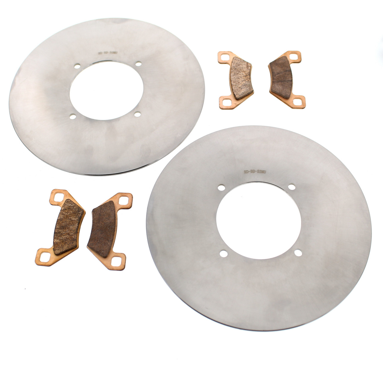 2012 Arctic Cat 1000 Mud Pro LTD Front MudRat Brake Rotors and Brake Pads
