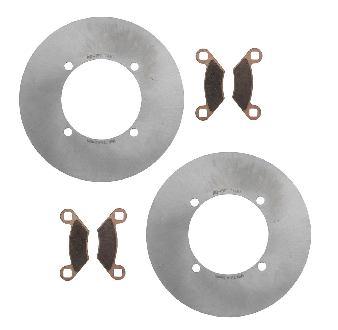 2009 Polaris 800 Sportsman EFI 6X6 Rear MudRat Brake Rotors & Brake Pads