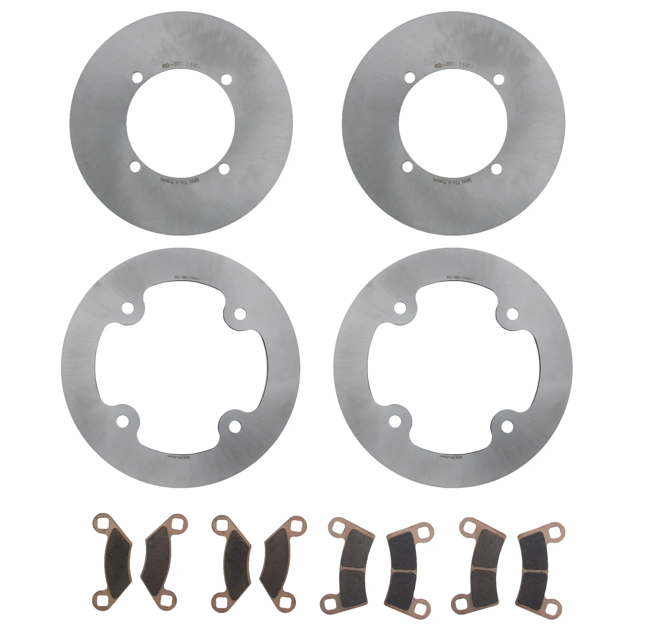 2012-2013 Polaris RZR 570 Front & Rear MudRat Brake Rotors and Brake Pads