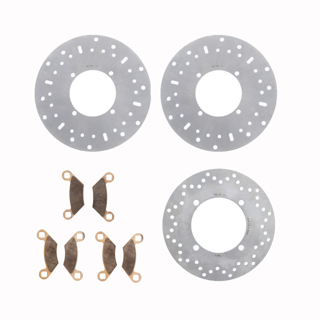 2015 Polaris Hawkeye 325 Front & Rear Brake Rotors and Severe Duty Brake Pads