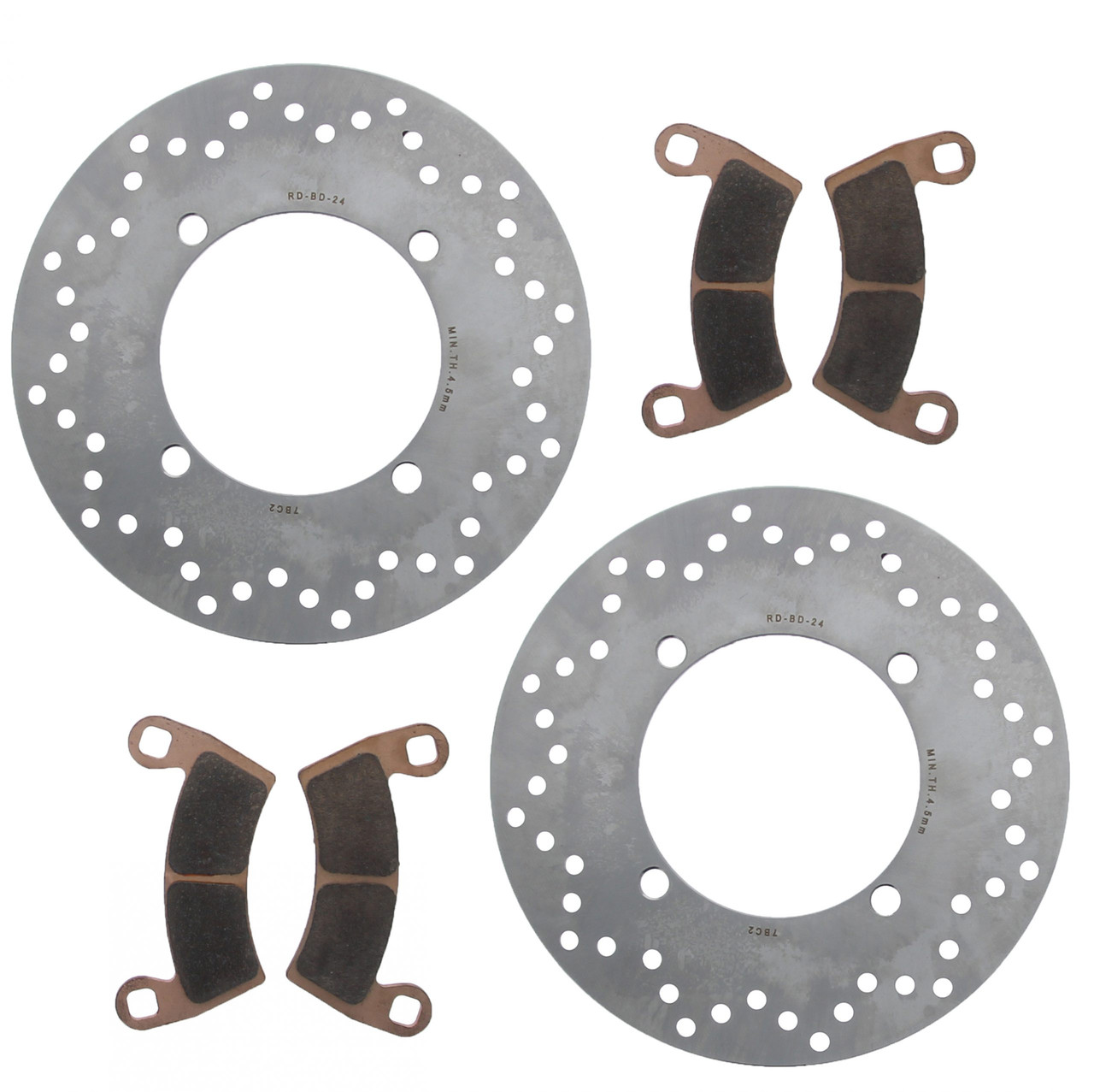 2016 Polaris Ranger Crew XP 900-5 Rear Brake Rotors and MudRat Brake Pads