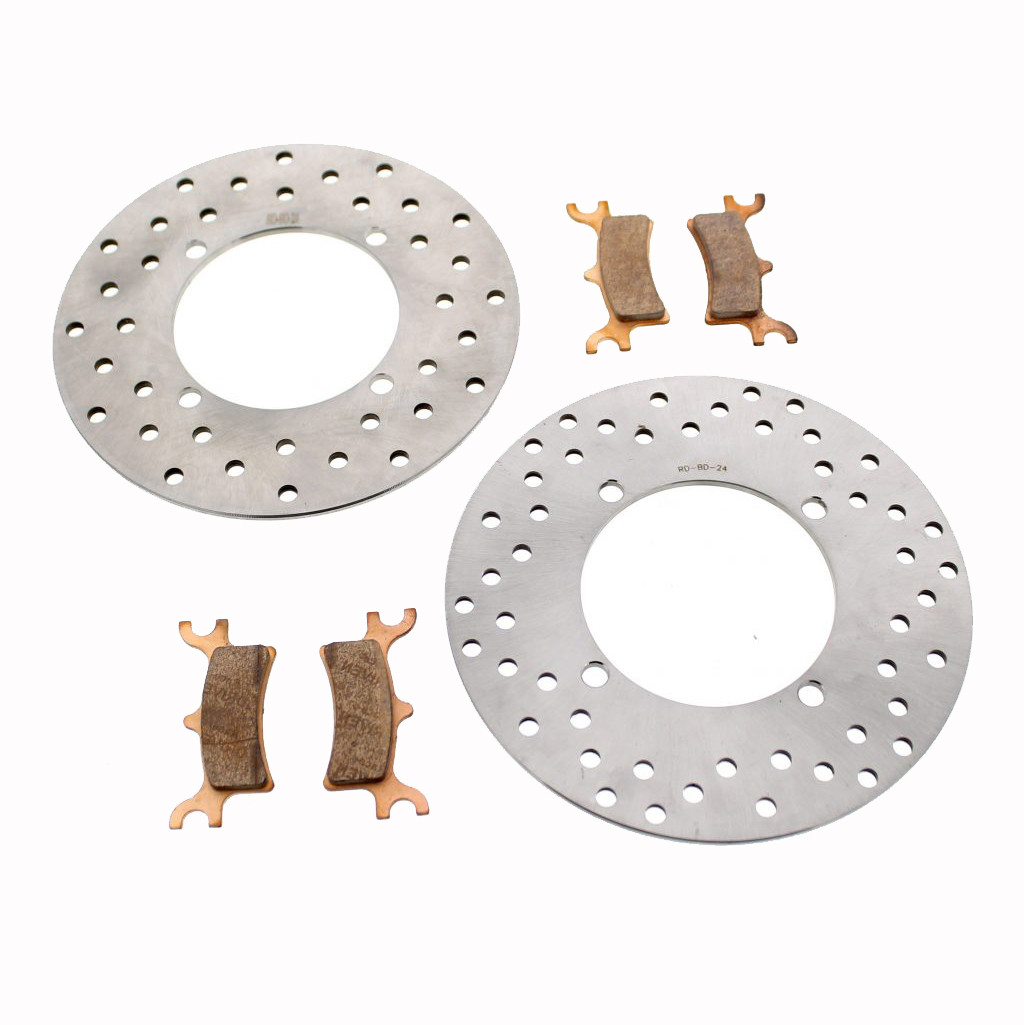 2012 - 2015 Polaris Sportsman 800 6x6 Forest Rear Brake Rotors & Severe Dty Pads