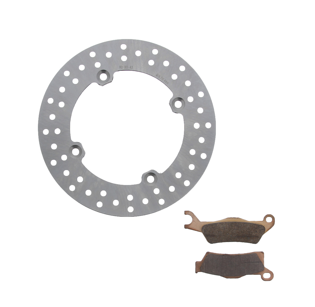 2017 Can-Am Outlander 1000 Hunting Edition Rear Brake Rotor & MudRat Brake Pads