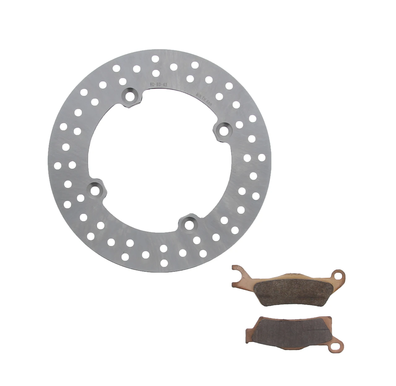 Brake Rotor Disc & MudRat Brake Pads for Can-Am Outlander XT-P 800R 2014 Rear