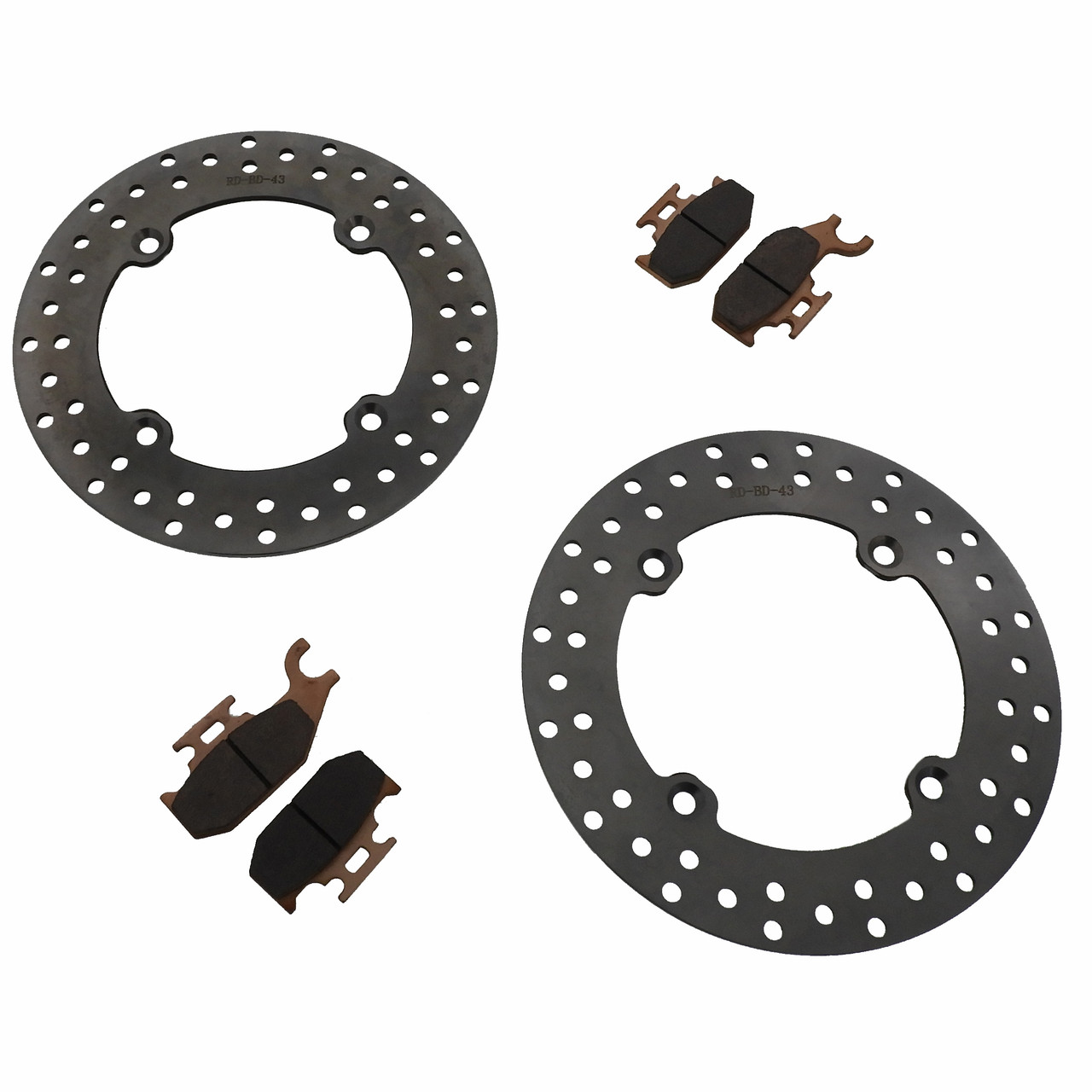 2015 Can-Am Maverick X XC 1000 1000R Rear Brake Rotors & Severe Duty Brake Pads