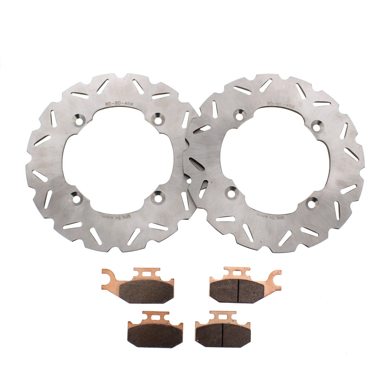 2017 Can-Am Commander Max DPS 1000 Rear RipTide Brake Rotors and Brake Pads