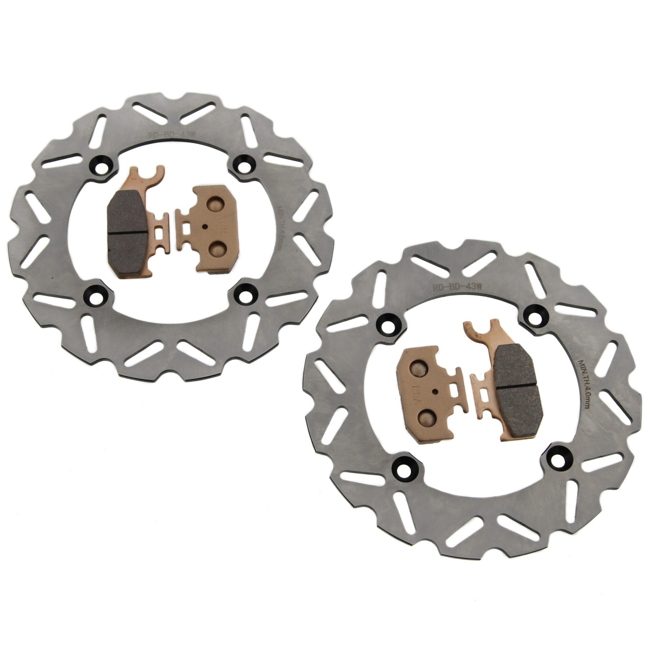 16-17 Can-Am Maverick XC 1000R Rear RipTide Brake Rotor and Severe Duty Pads