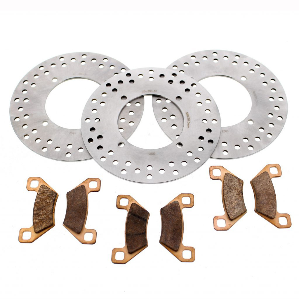 2011 Arctic Cat 550s H1 EFI Front & Rear Brake Rotors & Severe Duty Brake Pads