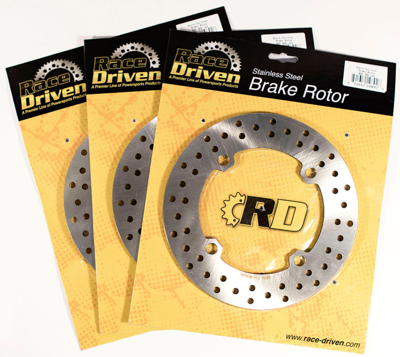 Front & Rear Brake Rotors & Brake Pads 2017 Can-Am Commander 1000 Hunting Edt