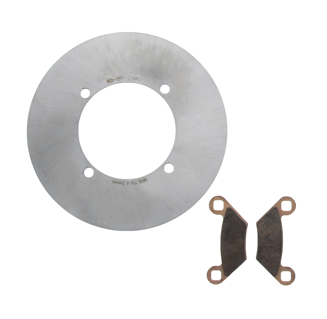 2011-2013 Polaris Hawkeye 400 - Rear MudRat Brake Rotor & Severe Duty Brake Pads