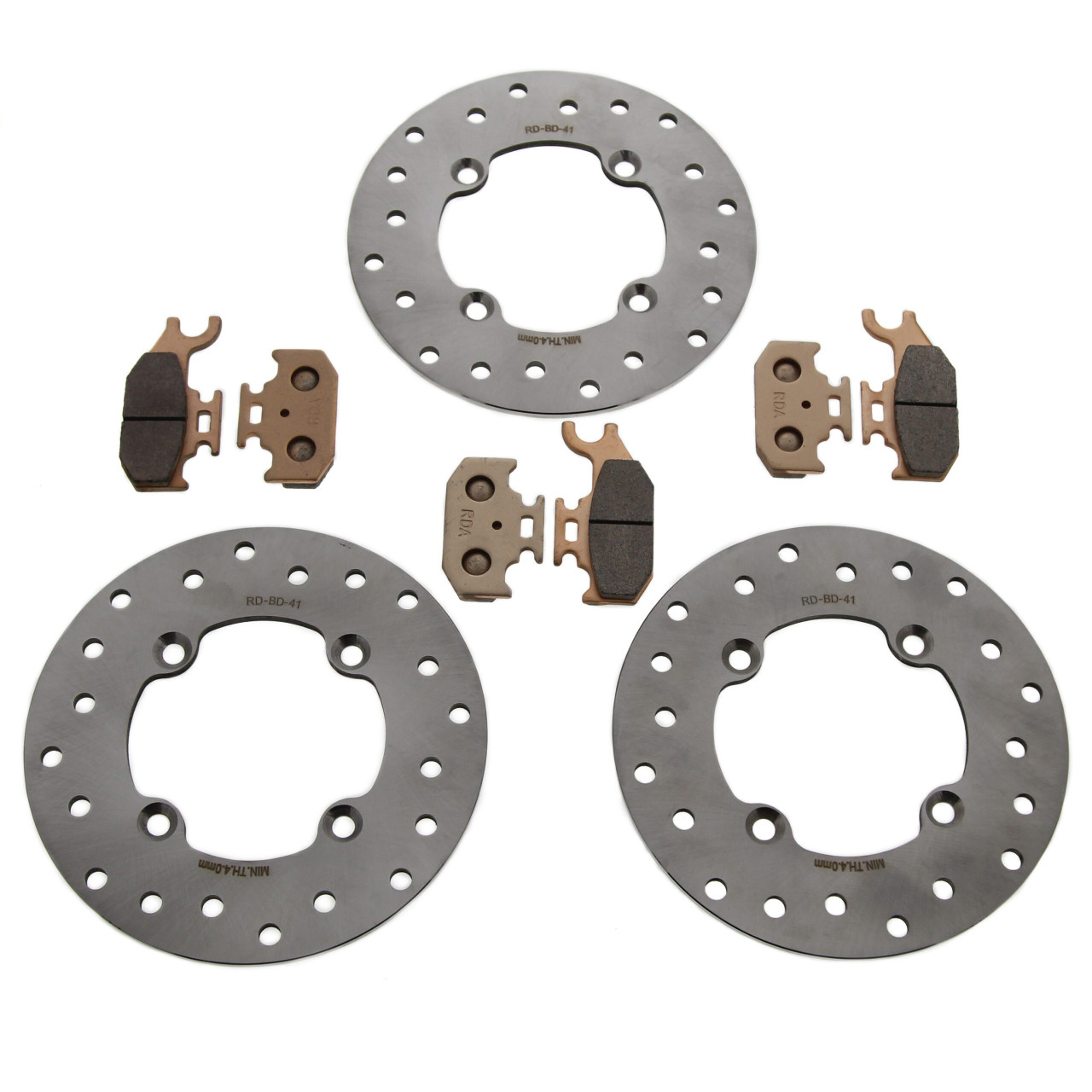 2004 Bombardier Outlander 330 2x4 Front & Rear Brake Rotors & Brake Pads