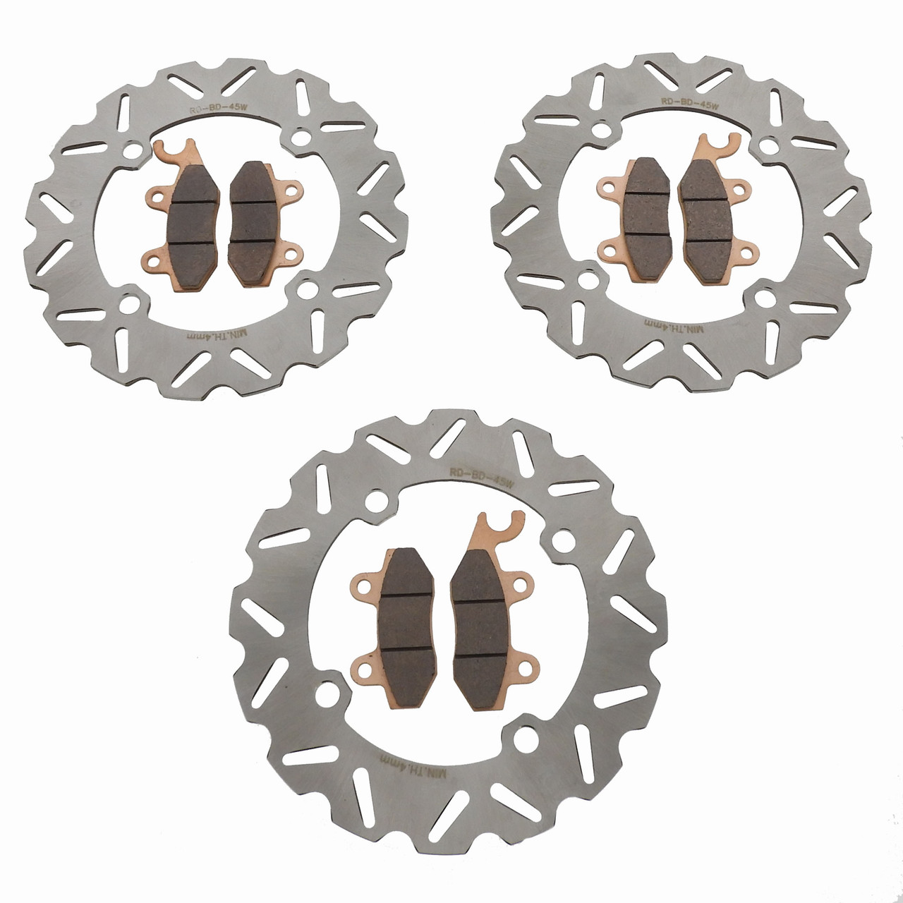 2011 Can-Am Commander XTI 800 Front & Rear RipTide Brake Rotors & Brake Pads