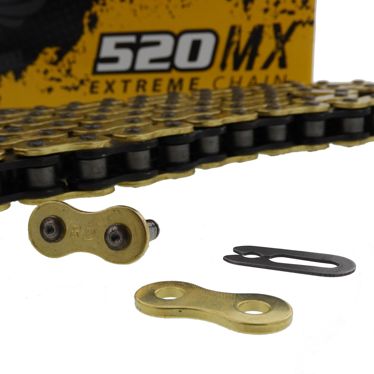 Gold MX Chain for Yamaha Raptor 700 YFM700 2006 - 2011 520-104L by Race-Driven