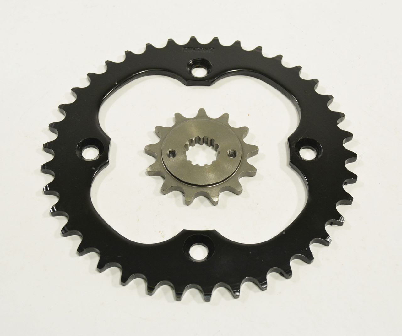 2006-2010 fits Suzuki LTR450 13 Tooth Front and 38 Tooth Rear Silver Sprocket