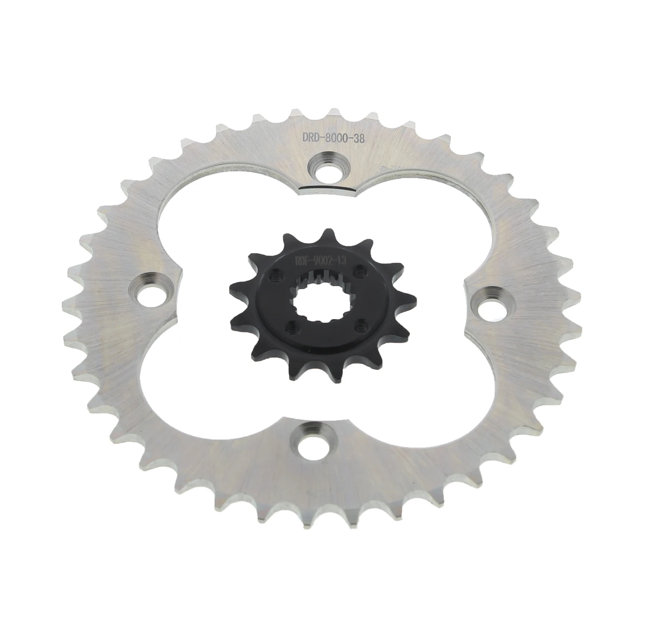2005-2008 Honda TRX400EX 400EX 13 Tooth Front & 38 Tooth Rear Silver Sprocket