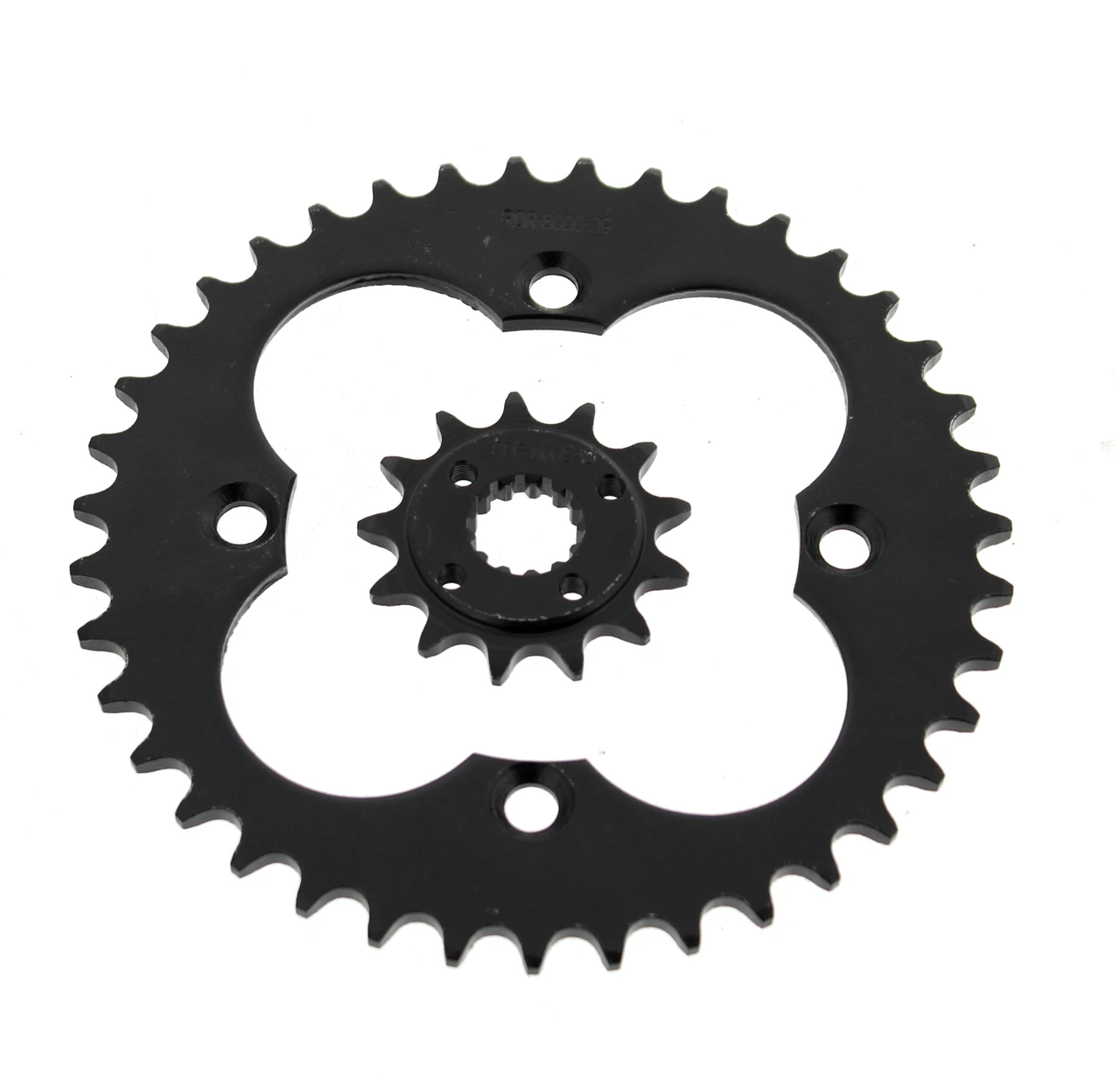 2009 - 2012 Honda TRX400X TRX400 13 Tooth Front & 39 Tooth Rear Black Sprocket