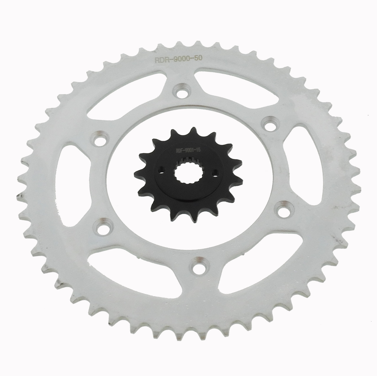 15 Tooth Front Sprocket & 50 Tooth Rear Sprocket fits 1996 - 2004 Honda XR400R