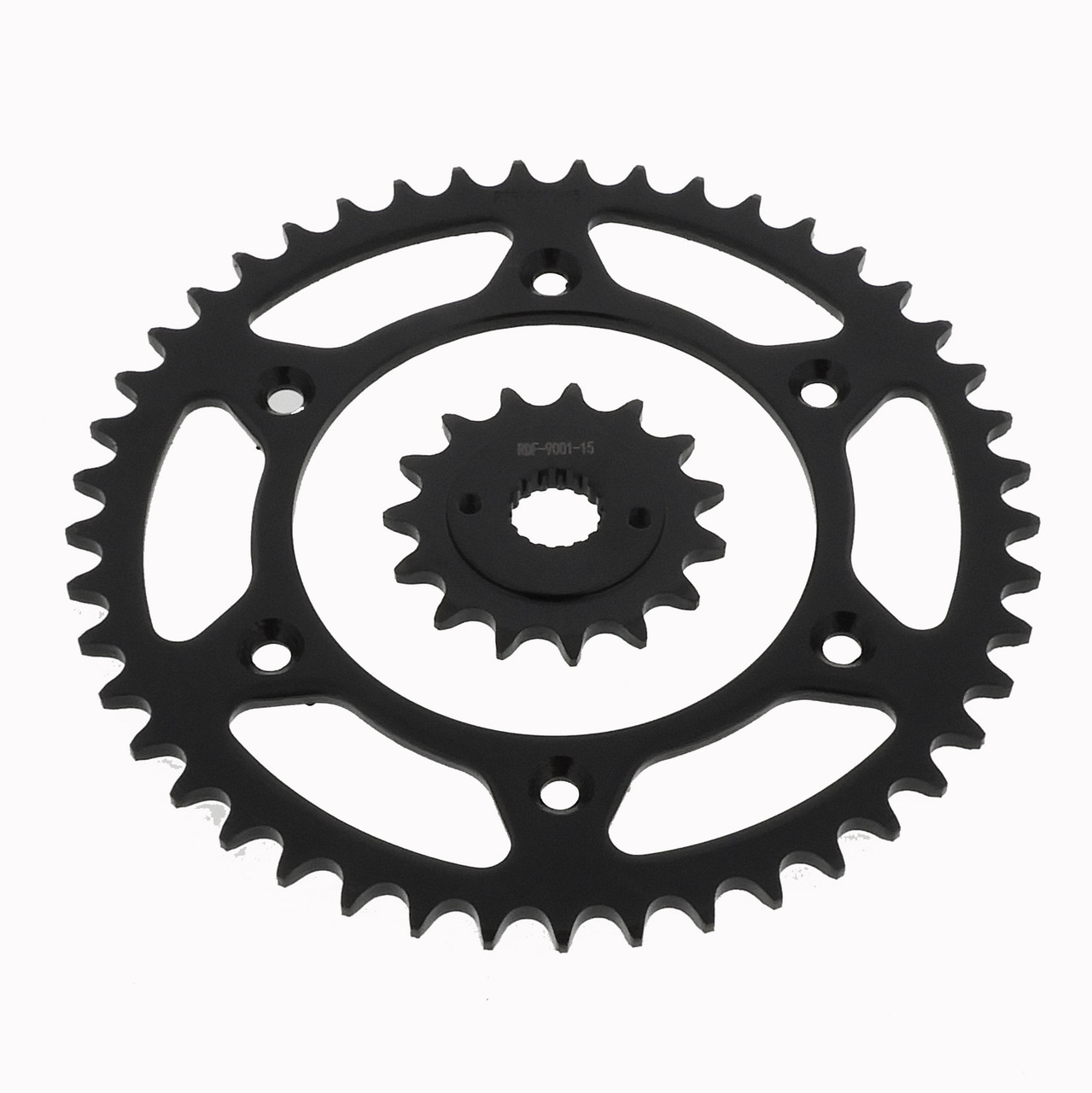 15 Tooth Front Sprocket & 45 Tooth Rear Sprocket fits 1996 - 2004 Honda XR400R