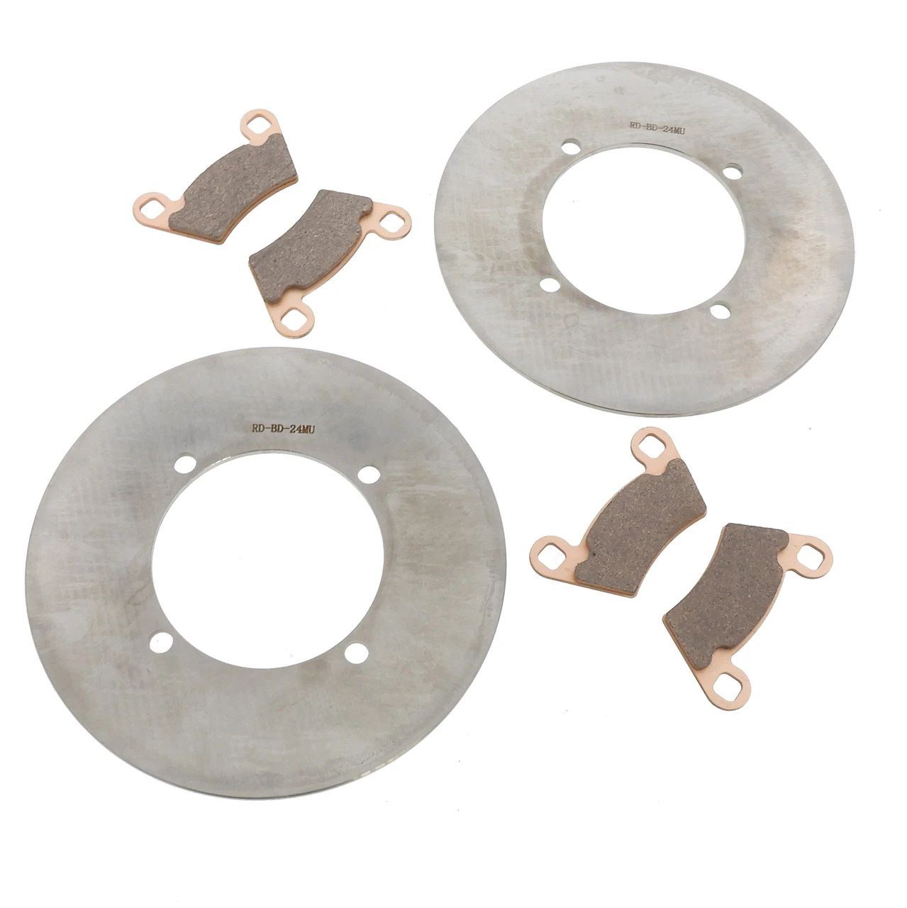 Rear MudRat Brake Rotors and MudRat Brake Pads fit Polaris Ranger 500 2018-2022