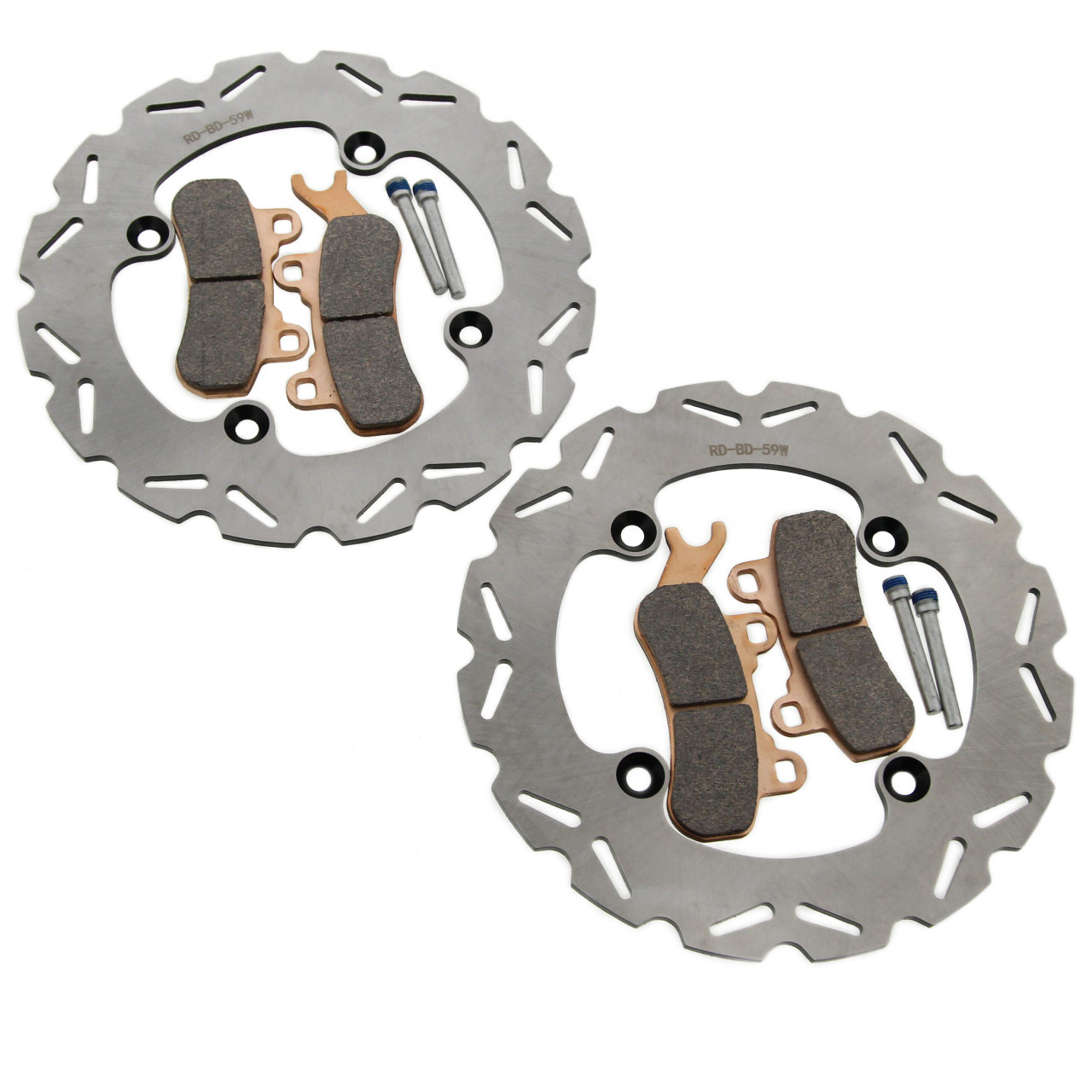 Brake Rotors and Brake Pads fit Can-Am Defender HD10 6x6 2020 -2023 Rear RipTide