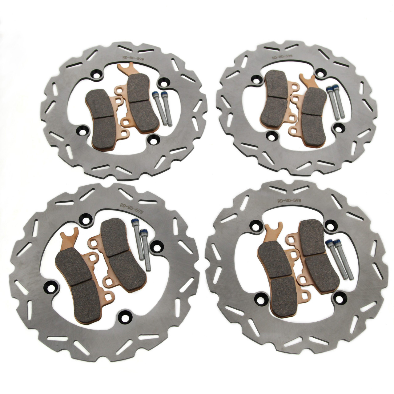 Brake Rotors & Pads fit Can-Am Defender Max HD7 2022 - 2025 Front & Rear RipTide