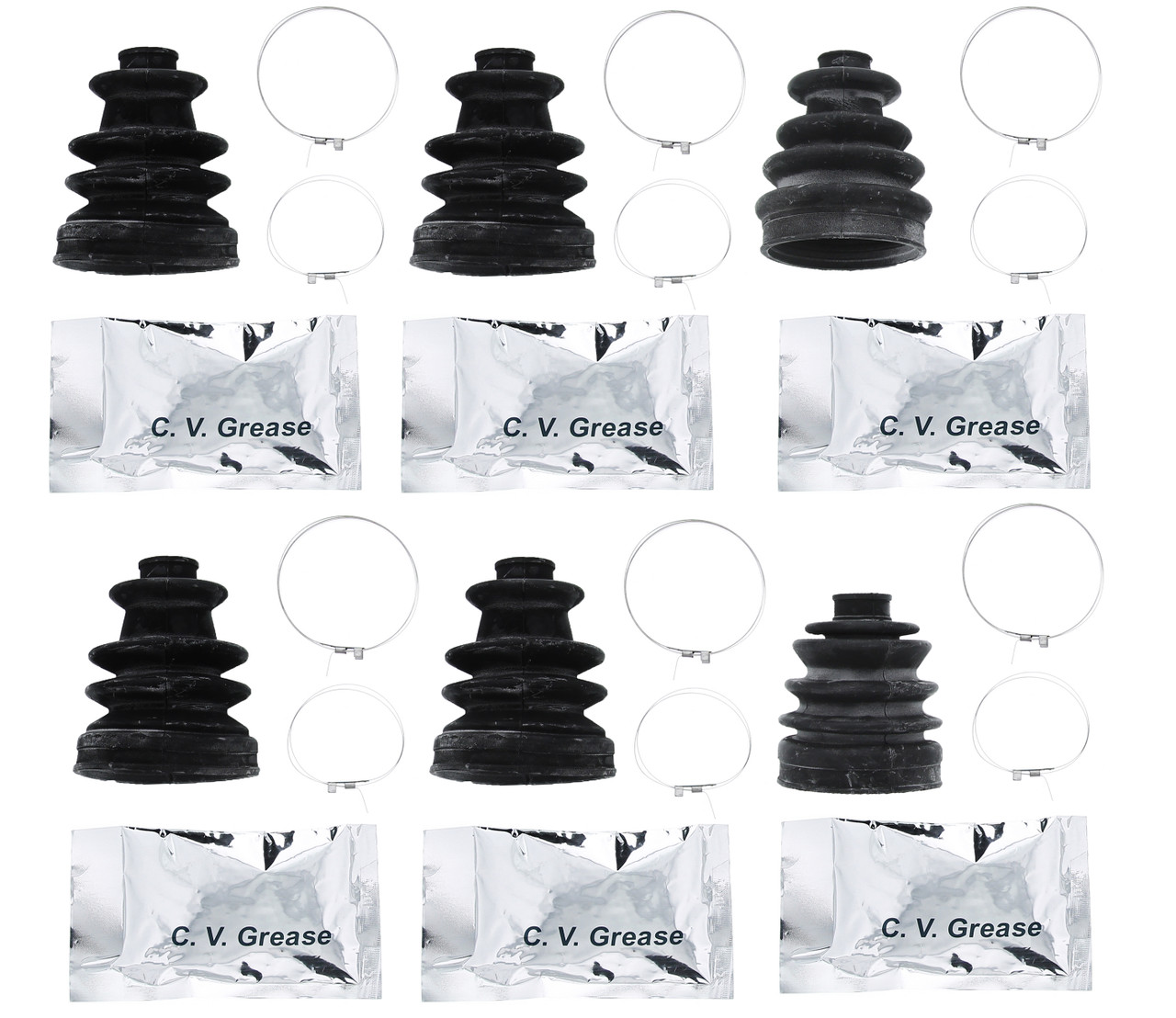CV Boot Kit for Polaris Sportsman 800 6x6 2009 2010 Inner & Outer by Race-Driven