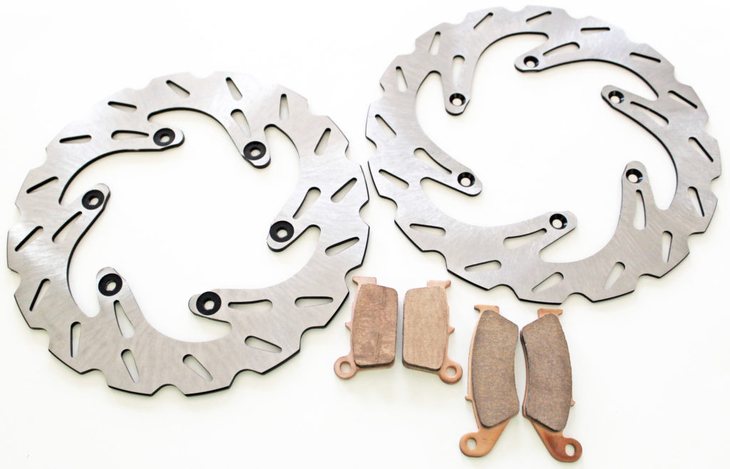 Brake Rotor and Brake Pads fits Yamaha WR450F 2011 - 2013 Front and Rear RipTide