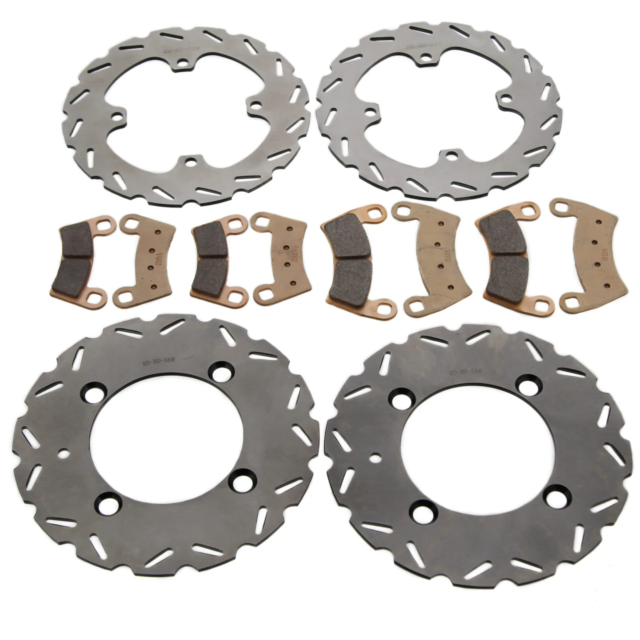 Brake Rotors & Pads for Polaris Ranger XP 1000 Premium 2022 2023 Front & Rear