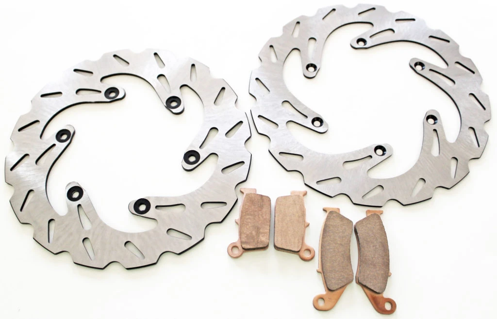 Brake Rotor and Brake Pads for Yamaha YZ250F 2003 - 2006 Front and Rear RipTide