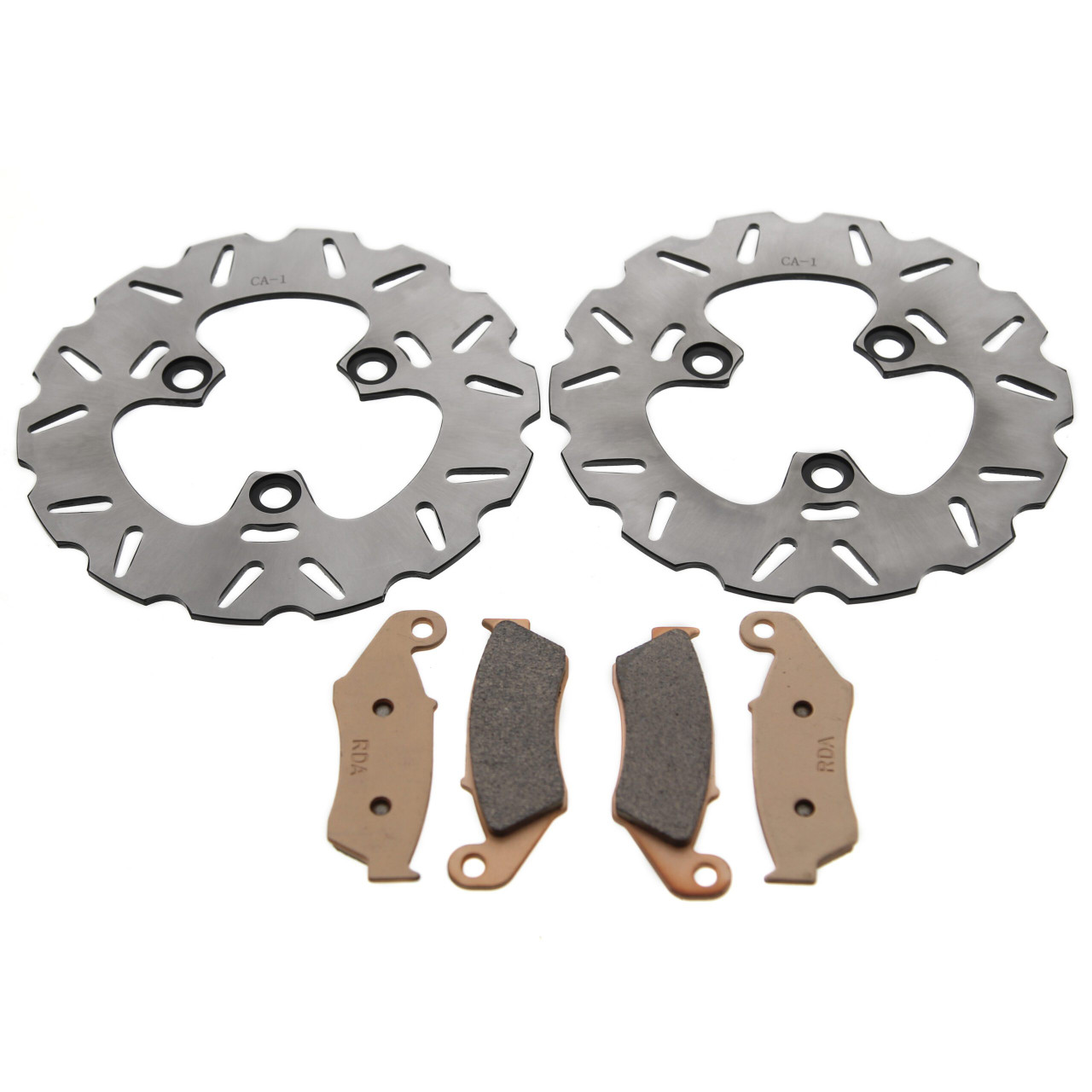 2011 Honda TRX450R TRX450ER Front RipTide Brake Rotors & MudRat Brake Pads