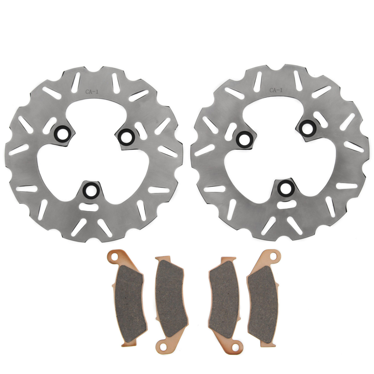 2010 Honda TRX450R TRX450ER Front RipTide Brake Rotors & MudRat Brake Pads