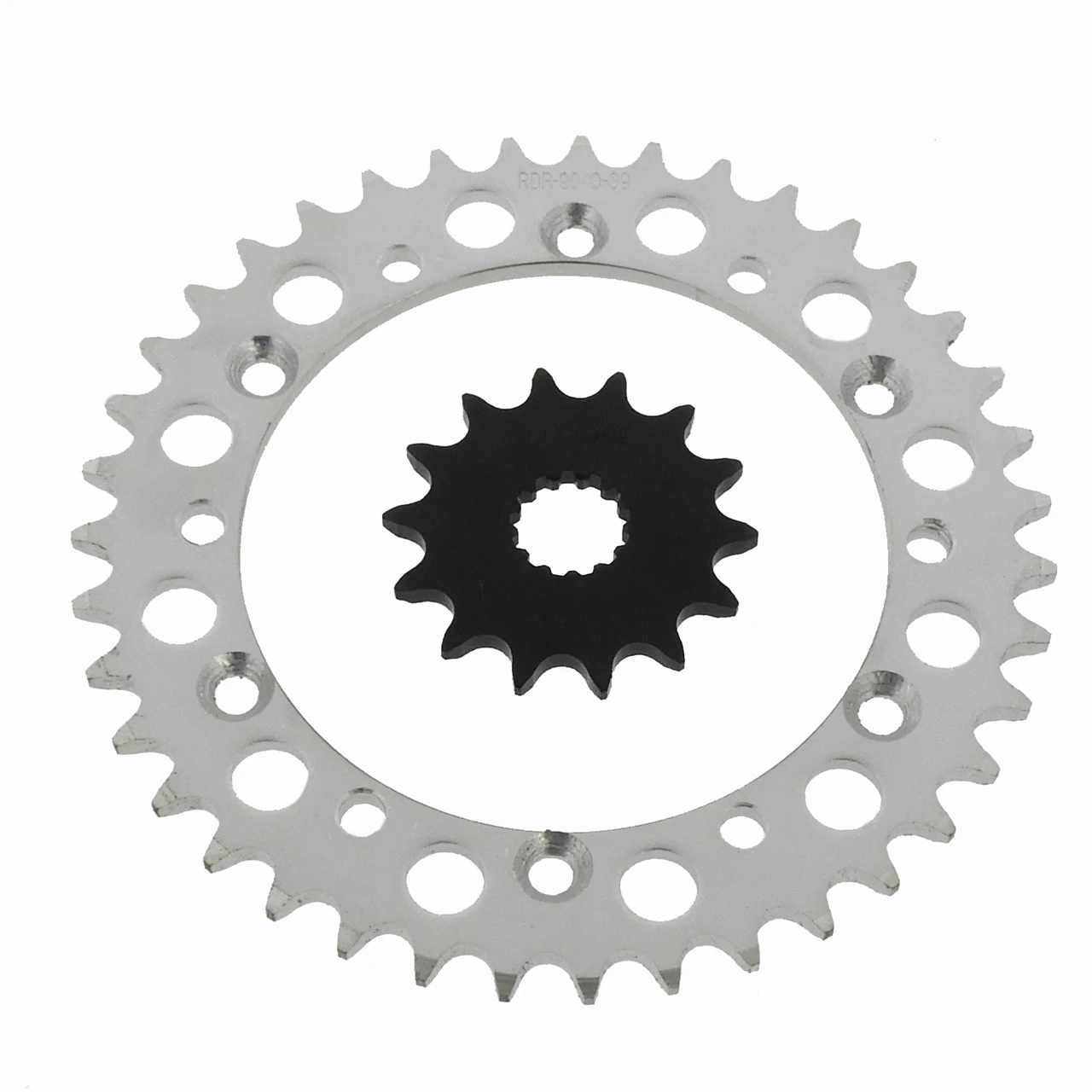 14 Tooth Front and 39 Tooth Rear Silver Sprocket fits 1999 - 2008 Kawasaki KX250