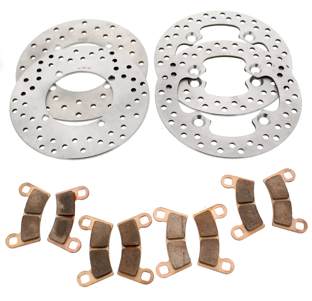 Brake Rotors and Brake Pads fit Polaris RZR Trail 570 2021 Front and Rear